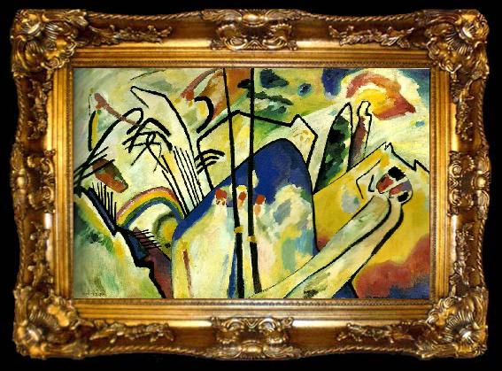 framed  Wasily Kandinsky composition iv, ta009-2